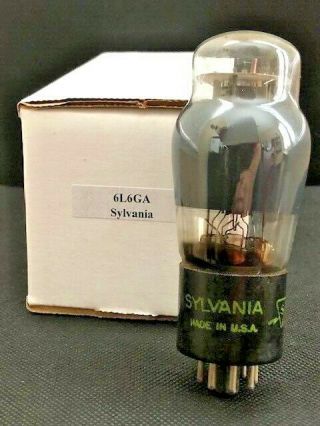 Sylvania 6l6ga Beam Tetrode Vintage Tube Gray Glass