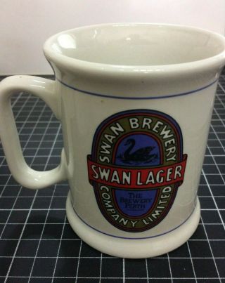 Vintage 1984 Franklin Porcelain Great Australian Swan Lager Brewery Beermug