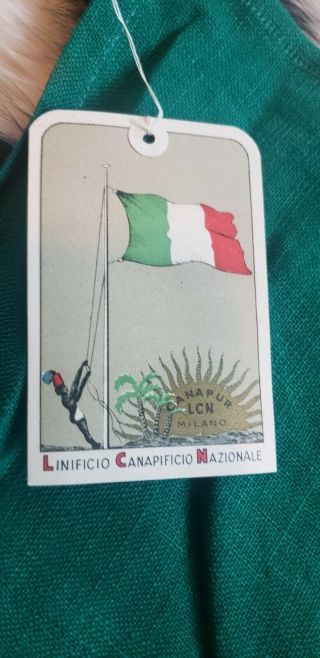 Kingdom of Italy flag WW1 WW2 Italian with old tag antique 5