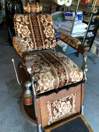 Theo A.  Kochs Antique Barber Chair