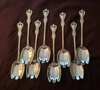 Old Colonial By Towle Set 8 Sterling Silver Ice Cream Forks 5 1/8 "