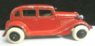 Vintage Tootsietoy Car 3 " 1934 Red Ford Sedan