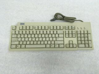 Vintage Ibm Model Kb - 7953 Ps/2 Wired White Keyboard