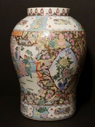 Antique Chinese Famille Rose Porcelain Vase estate 19th Century 3