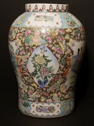 Antique Chinese Famille Rose Porcelain Vase estate 19th Century 4