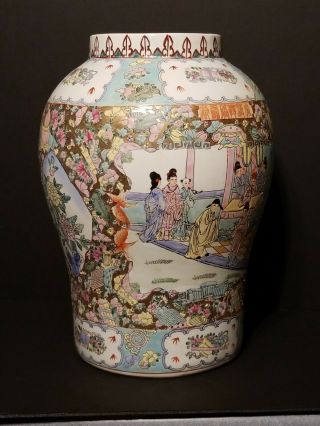 Antique Chinese Famille Rose Porcelain Vase estate 19th Century 5