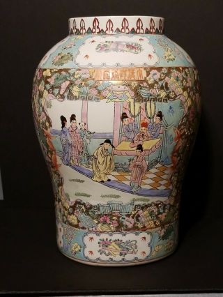 Antique Chinese Famille Rose Porcelain Vase estate 19th Century 6
