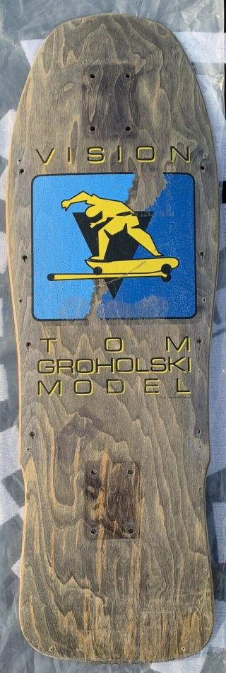 Vision Tom Groholski Skateboard Deck Vintage Old School T&c Gator Santa Cruz