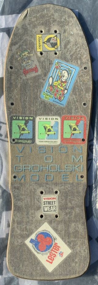 Vision Tom Groholski Skateboard Deck Vintage old school T&C Gator Santa Cruz 2