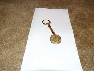 Vintage Nasa Apollo 11 First Man On The Moon Commemorative Keychain Ring