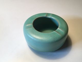 Vintage Gmundner Keramik G K Green Ceramic Ashtray Ash Tray Bowl Mcm Austria