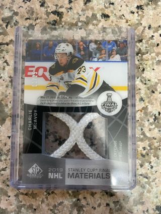 Charlie Mcavoy 2019 - 20 Ud Sp Game Cup Finals Net Cord 03/25 Ssp