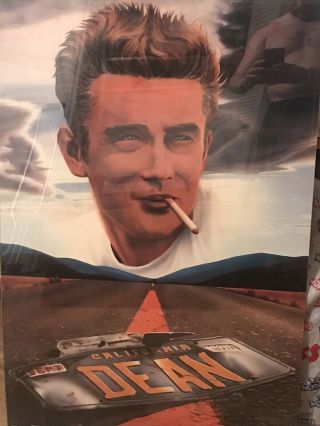 James Dean Illustrated Poster.  24x36.