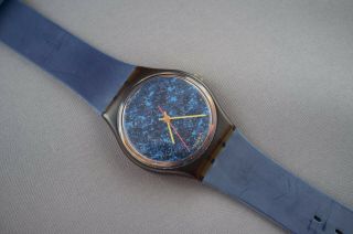 Swatch Gf101 Lazuli With Case From 1987