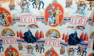 Vintage Star Wars Return Of The Jedi Twin Flat Sheet - 1983