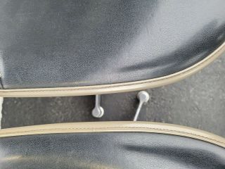 Pair Vintage Herman Miller Eames Naugahyde Fiberglass Shell Chair Swivel Base 1 6
