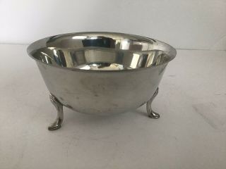 Vintage Kirk Stieff Pewter 3 Leg/ Footed Bowl P79 - 30 6”x3” Approx.