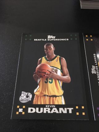 2007 - 08 Topps Basketball complete set (136) w Kevin Durant RC,  LeBron James more 2