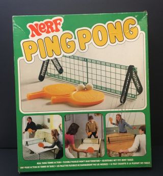 Vintage 1982 Nerf Ping Pong Parker Brothers Game Rare