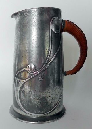 Tudric 0305 Archibald Knox Design Jug Stamped Made By Liberty & Co