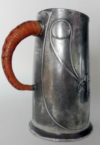 Tudric 0305 Archibald Knox Design Jug Stamped Made by Liberty & Co 3