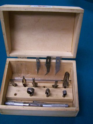 Vintage X - Acto Knife Hobby Carving Tool Set,  Assorted Blades/Cutters 14 pc & Box 3