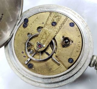 Antique 1857 Waltham William Ellery Key Wind Pocket Watch 18s 11j 5 - H1193 4