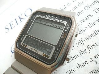 All Vintage 1984 Seiko D409 - 5000 Lcd Digital Quartz Watch 4 Rep.