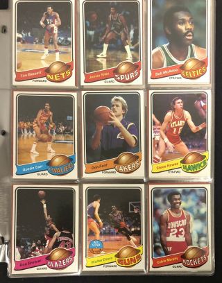 1979 - 80 Topps Complete Basketball Set 132 Cards.  See All Images.