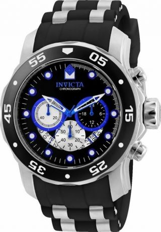 Invicta 24851 Pro Diver Chronograph Black Dial Mens Watch