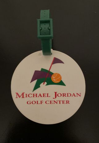 Michael Jordan Golf Center Golf Bag Tag Vintage Aurora Il Michael Jordan Drive