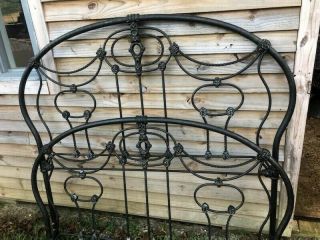 Queen Size Wrought Iron Headboard And Footboard