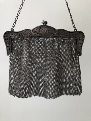 Vintage Sterling Mesh Purse ‘made For Tiffany & Co.  ’