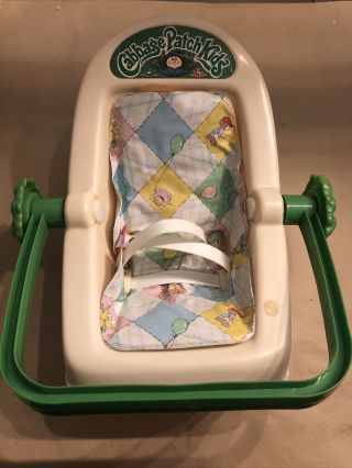 Vintage Cabbage Patch Kid Doll Rocker Carrier Car Seat 1983 Collectible 80s Toys