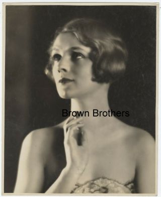 Vintage 1920s Constance Howard Oversized Dbw Photo By Harold Dean Carsey - Bb