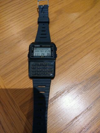 Rare Vintage Casio Databank Dbc - 61 Black Wrist Watch Japan Telememo