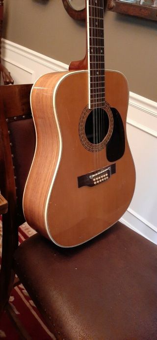 Vintage ALVAREZ Model 5054 12 String Acoustic Guitar Made In Japan 4