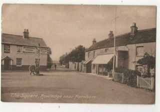 Rowledge The Square Hare & Hound Pub Farnham Surrey 1920 Vintage Postcard 327c
