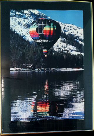 Apple Computer Hot Air Balloon Poster