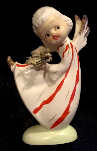 Vintage Shafford Japan Dancing Angel Figurines Plus 1 Planter/Vase Rare? 3
