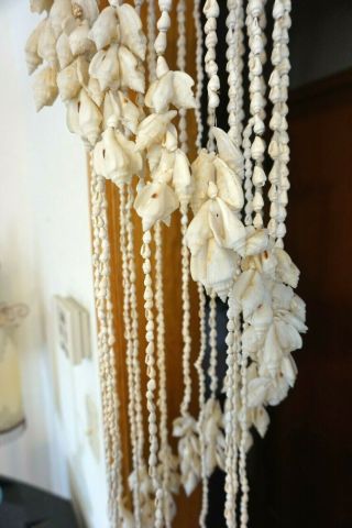 Vintage Sea Shell Wicker Mobile Wind Chimes Hanging Decor 3