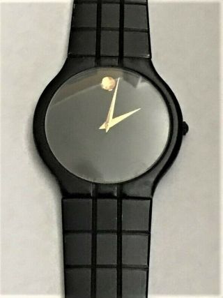Movado Bold Mans Watch With Black Stainless Steel Movado Band
