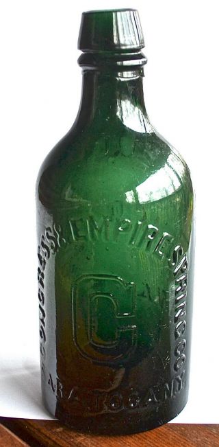 Congress & Empire Spring Sarasota Ny Vintage Mineral Water Bottle