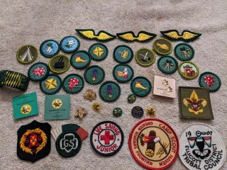 Vintage Girl Scout Patches And Pins
