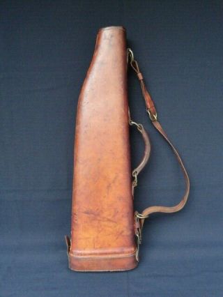 Antique German Mauser C96 Broomhandle Leather Carry Case Leg Of Mutton