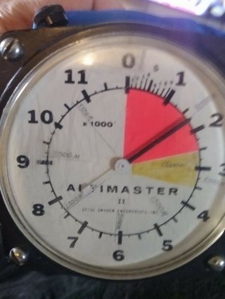 Vintage Chest Mount Altimaster Ii Altimeter W/pillow - Steve Snyder Enterprises