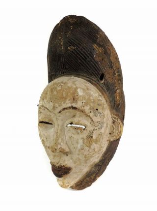 Punu Maiden Spirit Mask Mukudji White Gabon African Art
