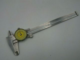 Vintage Craftsman 6 " Dial Caliper 40164 - Made In Germany - From Pan Am Airline