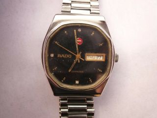 Rado Voyager Automatic Day - Date Swiss Vintage Men ' s Wristwatch 3