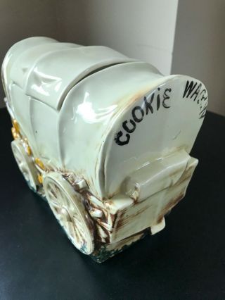 Vintage Mccoy Covered Wagon " Cookie Wagon " Cookie Jar - Vintage 1959 - 62